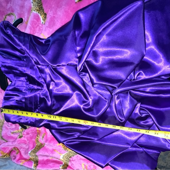 Jessica McClintock purple  Strapless Dress - Picture 7 of 9